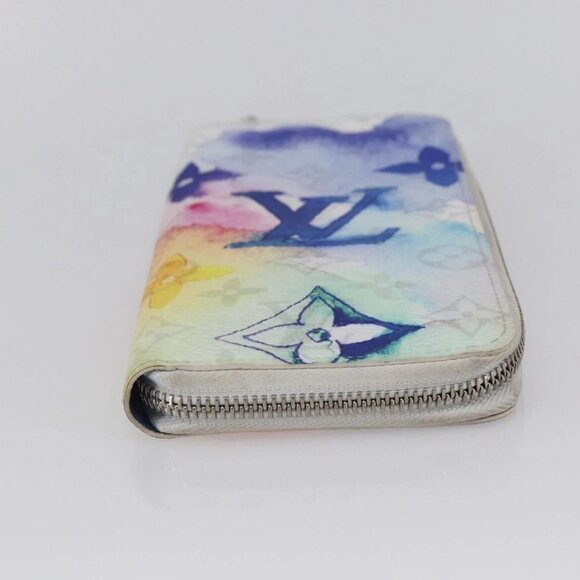 LOUIS VUITTON Monogram Water Color Long Wallet White M80499 LV Auth 147371 - Picture 6 of 16